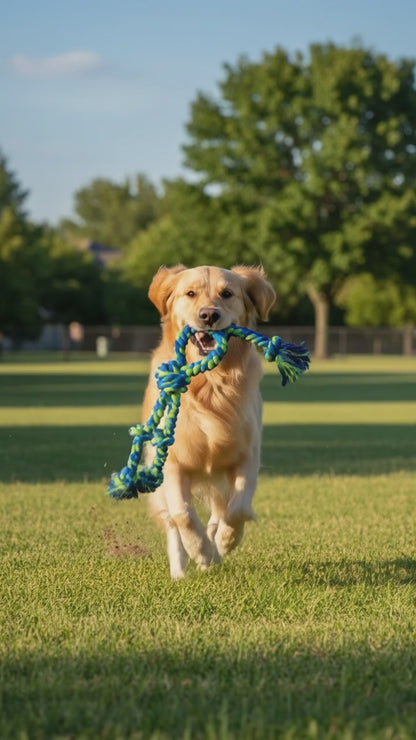 Knot Dog Toys Indestructible Durable Dog Chew Toys Tug Of War Interactive Toys Suitable For Medium And Large Dogs Pet Supplies